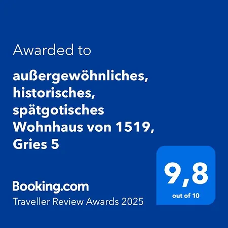 Aussergewoehnliches, Historisches, Spaetgotisches Wohnhaus Von 1519, Gries 5 Holiday home
